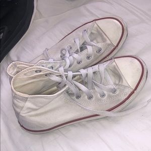 High top white converse